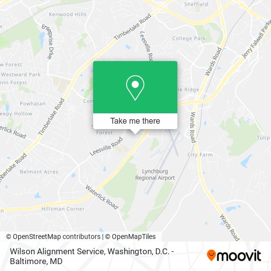 Wilson Alignment Service map