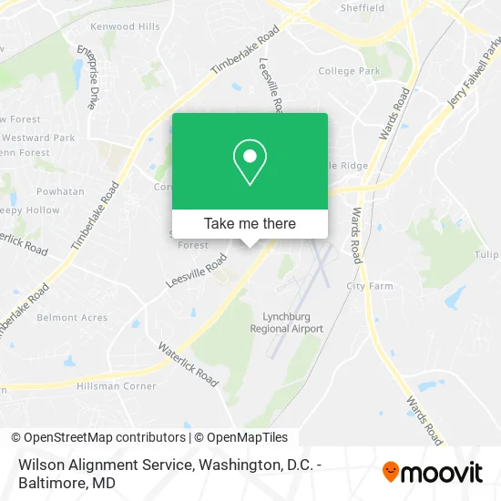 Wilson Alignment Service map