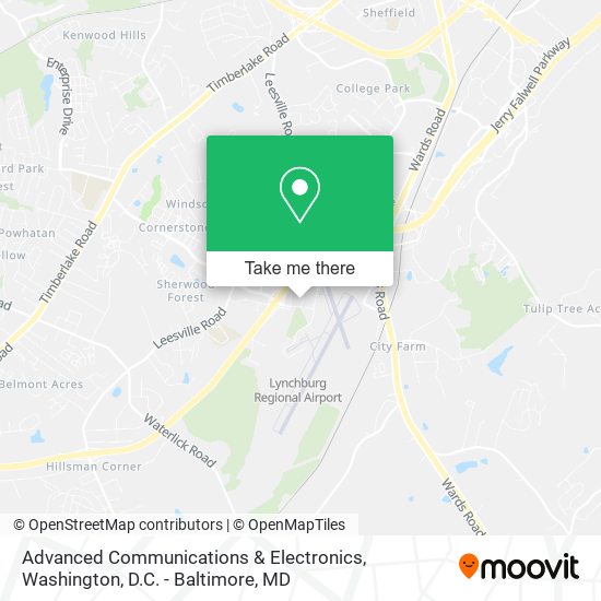 Advanced Communications & Electronics map