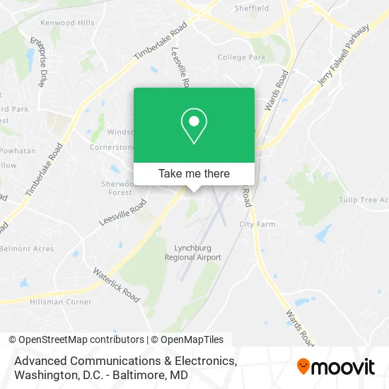 Advanced Communications & Electronics map