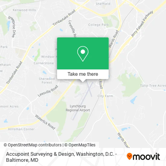 Accupoint Surveying & Design map