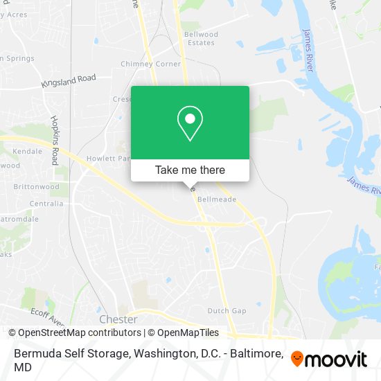 Mapa de Bermuda Self Storage