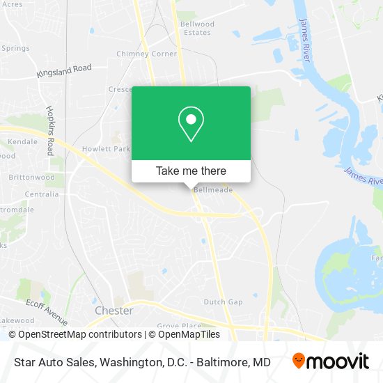Star Auto Sales map