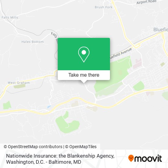 Nationwide Insurance: the Blankenship Agency map