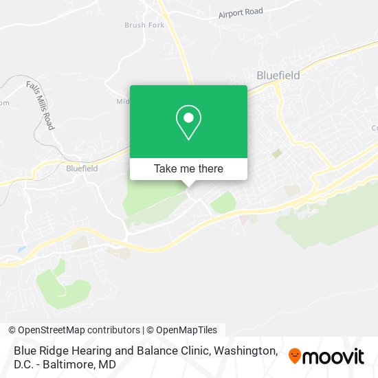 Mapa de Blue Ridge Hearing and Balance Clinic