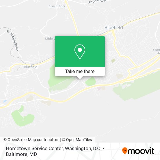 Hometown Service Center map