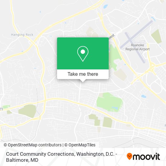 Court Community Corrections map