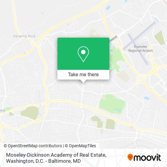 Mapa de Moseley-Dickinson Academy of Real Estate