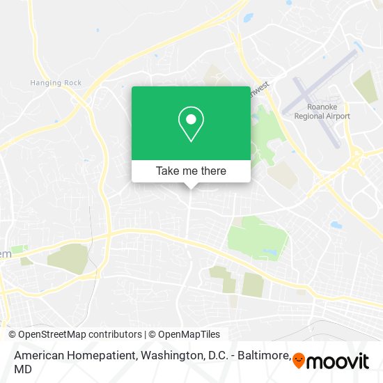 Mapa de American Homepatient