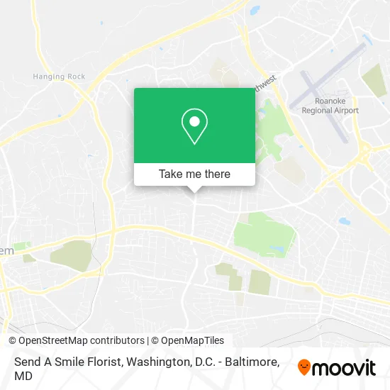 Send A Smile Florist map