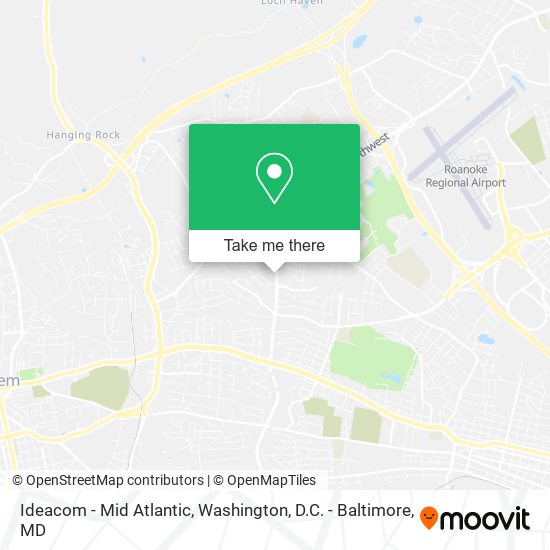 Ideacom - Mid Atlantic map