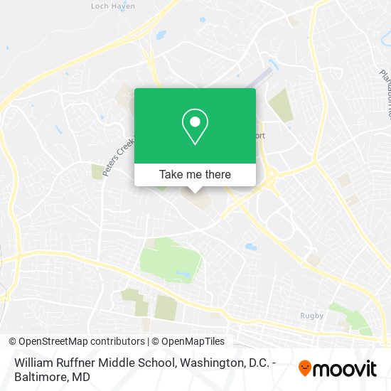 William Ruffner Middle School map