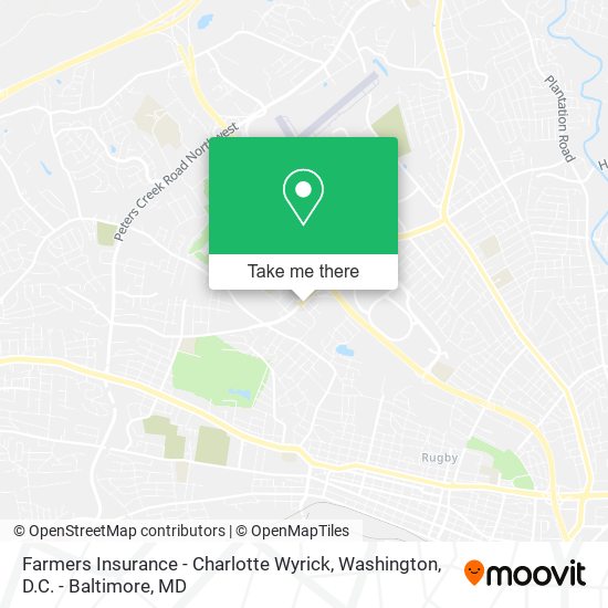 Mapa de Farmers Insurance - Charlotte Wyrick