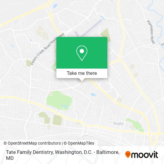 Mapa de Tate Family Dentistry