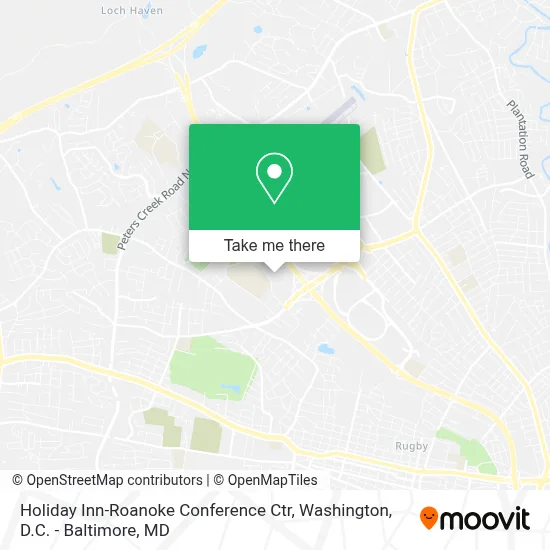 Holiday Inn-Roanoke Conference Ctr map
