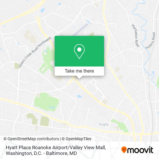 Hyatt Place Roanoke Airport / Valley View Mall map