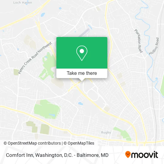 Mapa de Comfort Inn