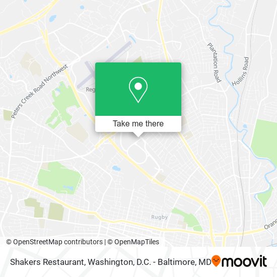 Mapa de Shakers Restaurant