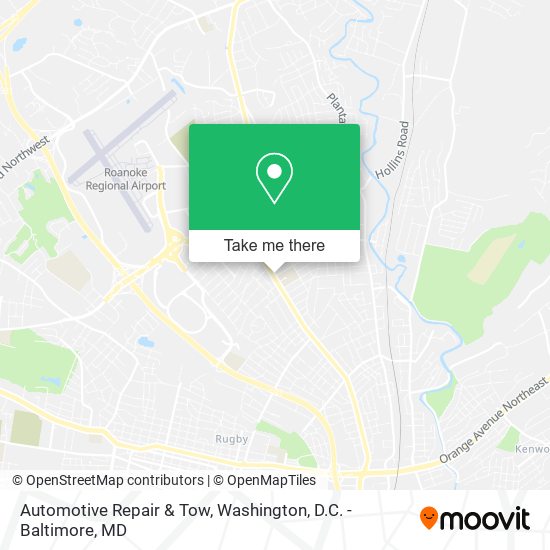 Automotive Repair & Tow map