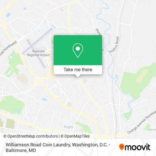 Williamson Road Coin Laundry map