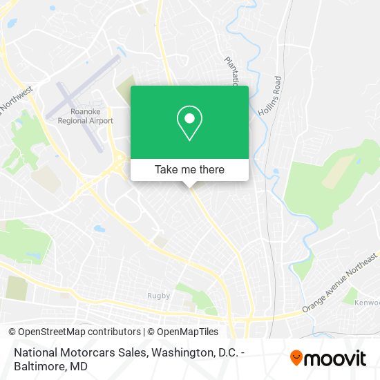 National Motorcars Sales map
