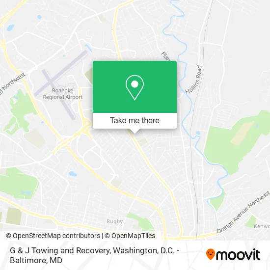 Mapa de G & J Towing and Recovery