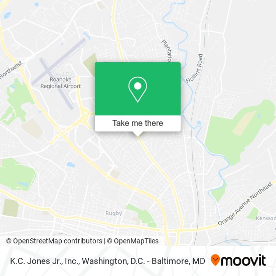 K.C. Jones Jr., Inc. map