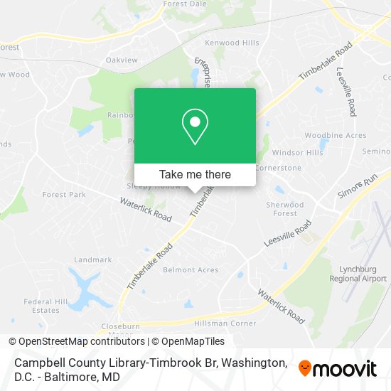 Mapa de Campbell County Library-Timbrook Br