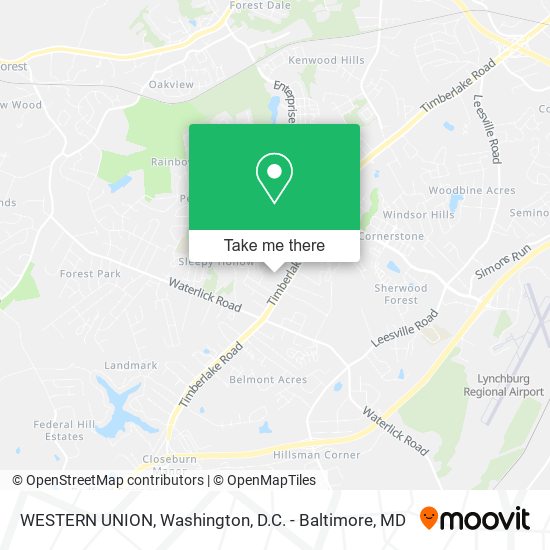WESTERN UNION map