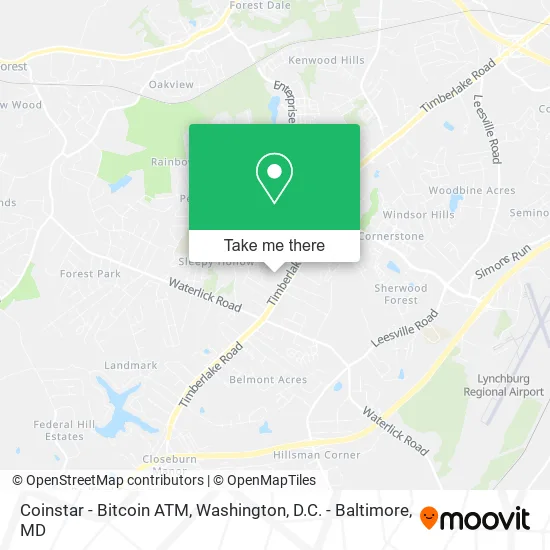 Mapa de Coinstar - Bitcoin ATM