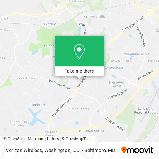 Mapa de Verizon Wireless