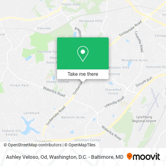 Ashley Veloso, Od map