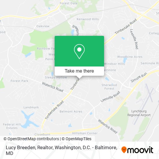Lucy Breeden, Realtor map