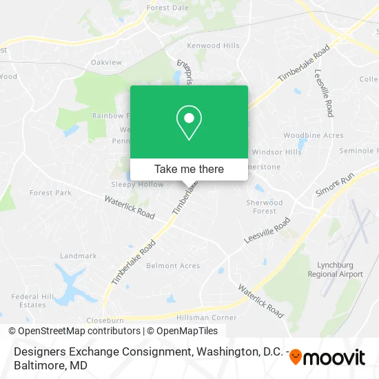 Mapa de Designers Exchange Consignment