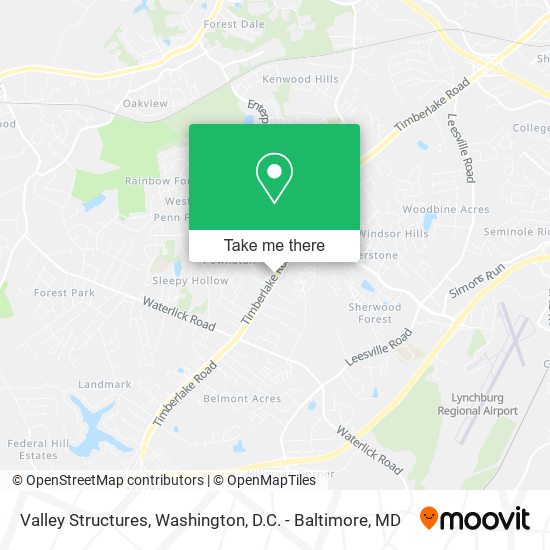 Valley Structures map