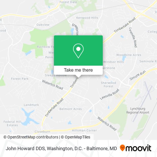 John Howard DDS map