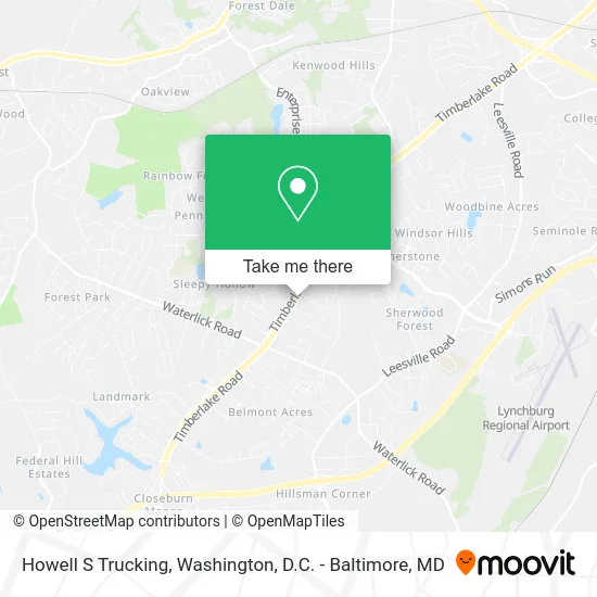 Howell S Trucking map