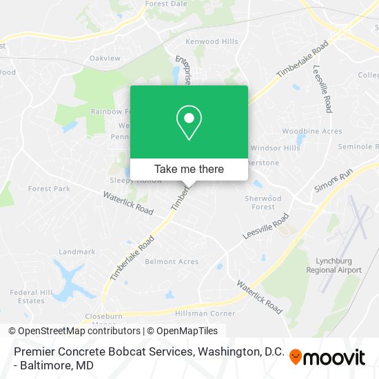 Premier Concrete Bobcat Services map