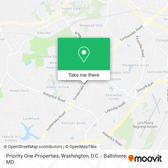 Priority One Properties map