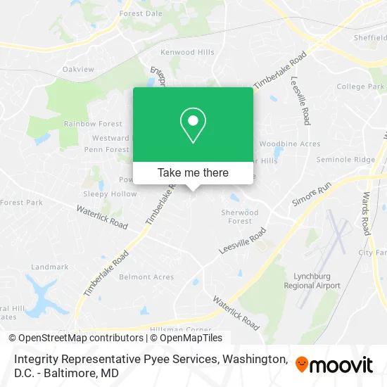 Integrity Representative Pyee Services map