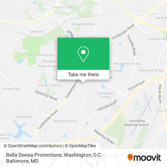 Bella Donna Promotions map