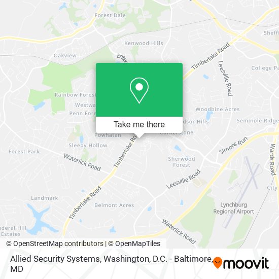 Mapa de Allied Security Systems