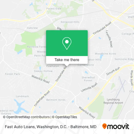 Mapa de Fast Auto Loans
