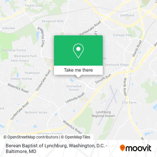 Mapa de Berean Baptist of Lynchburg