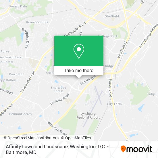 Mapa de Affinity Lawn and Landscape