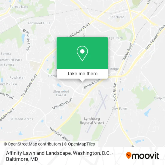 Affinity Lawn and Landscape map