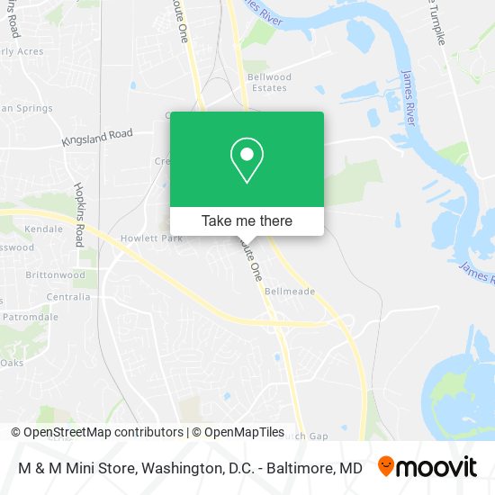 M & M Mini Store map