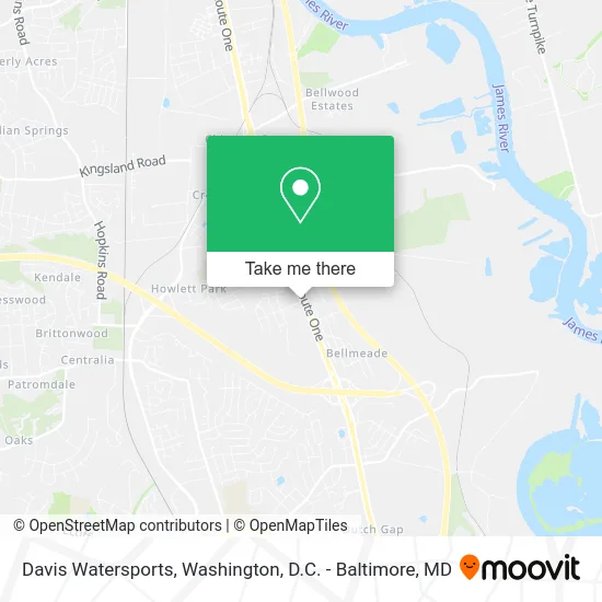 Davis Watersports map