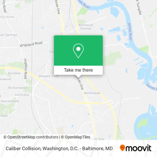 Caliber Collision map