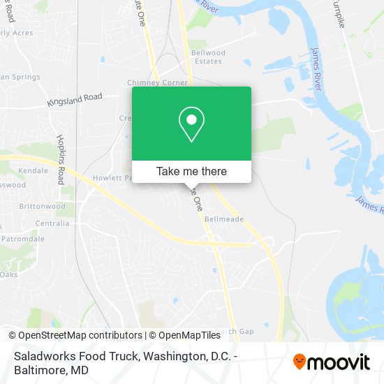 Mapa de Saladworks Food Truck